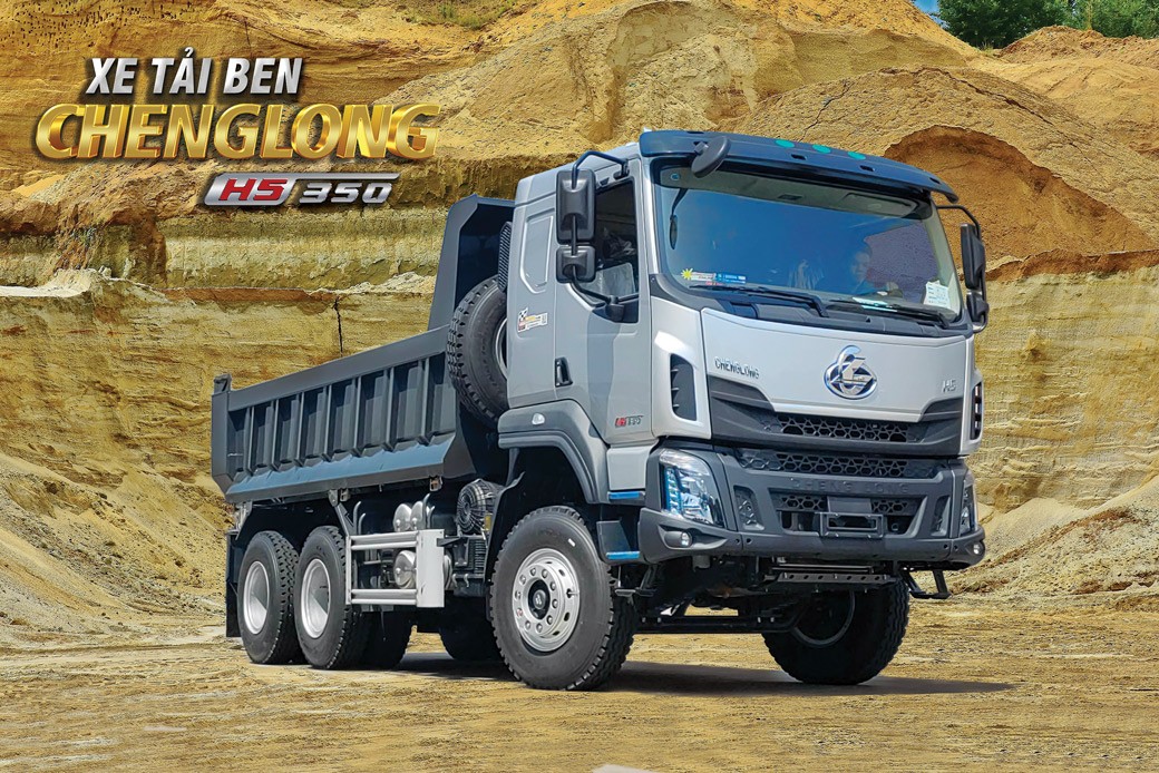 XE TẢI BEN CHENGLONG H5 6x4 350HP - THÙNG HYUNDAI